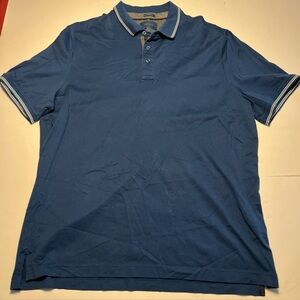 Fairlane Slim Blue Polo Shirt Pima Cotton Size EXTRA LARGE
